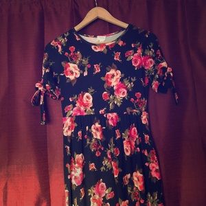 Long floral maxi dress